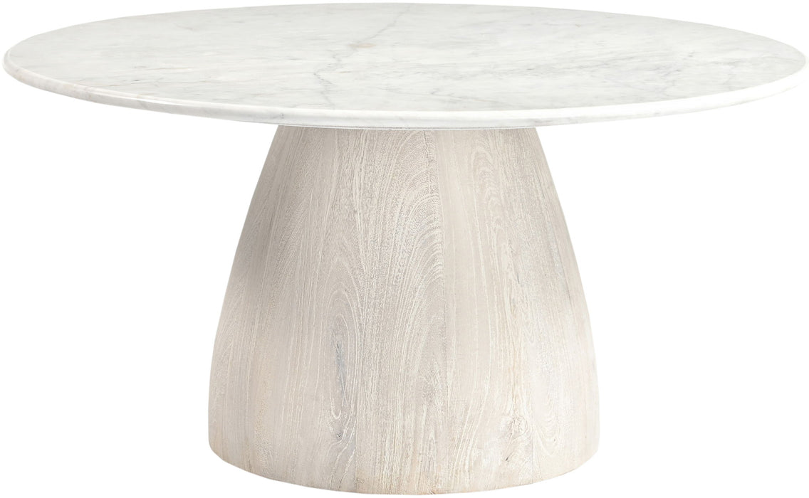 Liona - Marble And Mango Wood Table