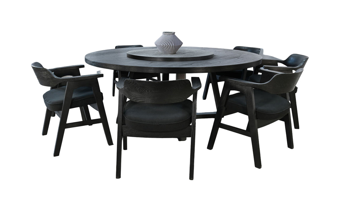 Mia - Round Wood Dining Room Set With Chairs