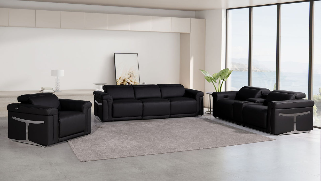 1126 - 7-Piece Modular Power Reclining Sofa, Loveseat & Chair Set In With 5 Power Recliners & Power Headrests