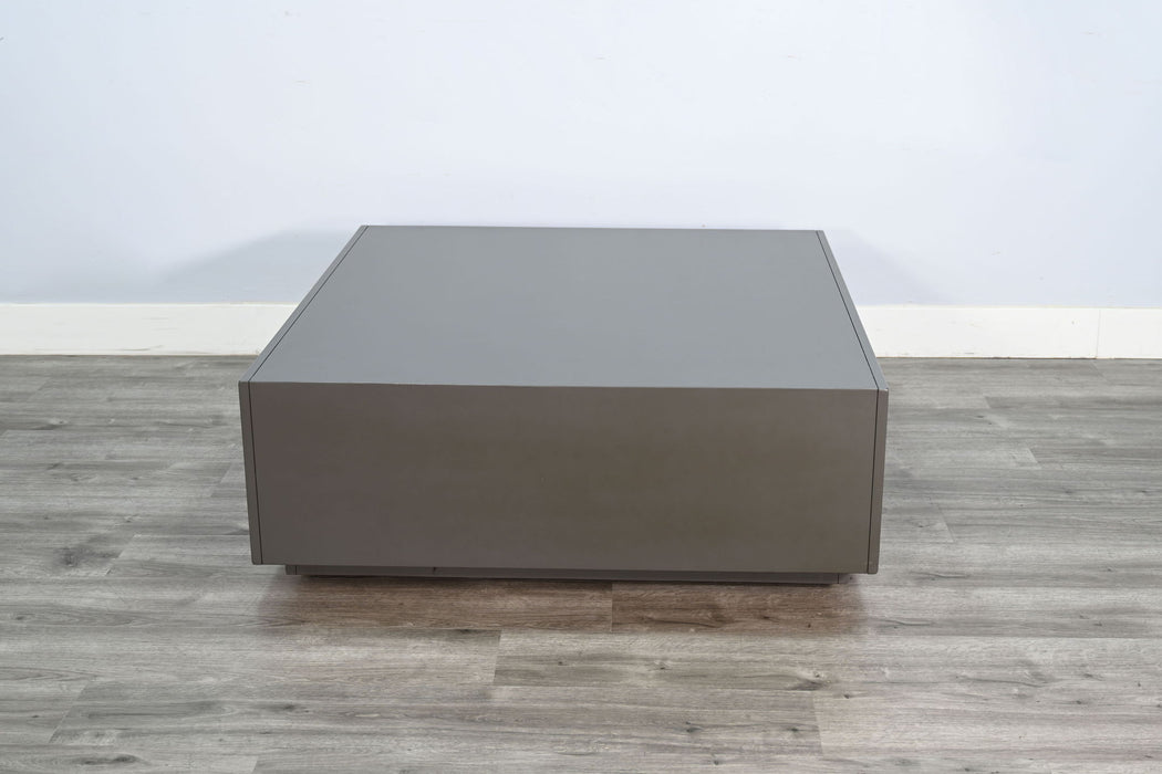 Modern Square Table With Open Storage