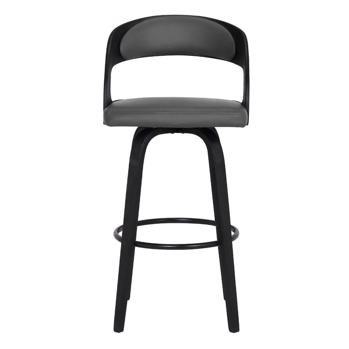 Shelly - 30" Bar Height Swivel Bar Stool With Black Frame
