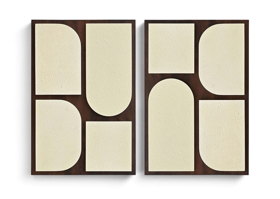 Icon - Mango Wood 2 Piece Wall Art