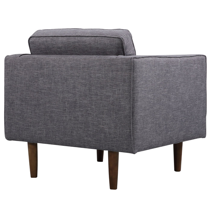 Element - Mid-Century Modern Chair - Dark Gray / Walnut