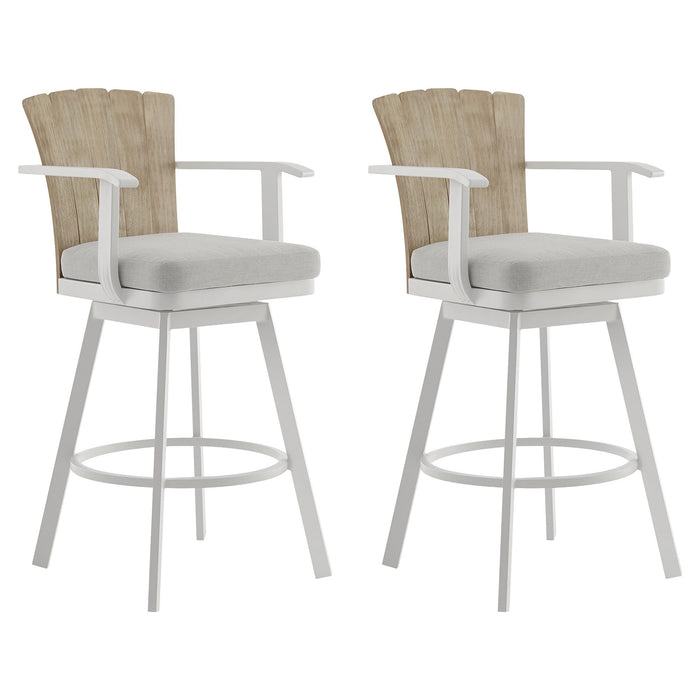 Hazel - Outdoor Patio Swivel Counter Stool Set