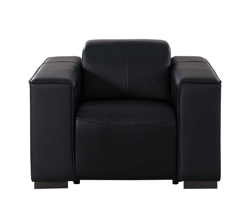 1208 - Leather Power Reclining Chair With Power Headrest