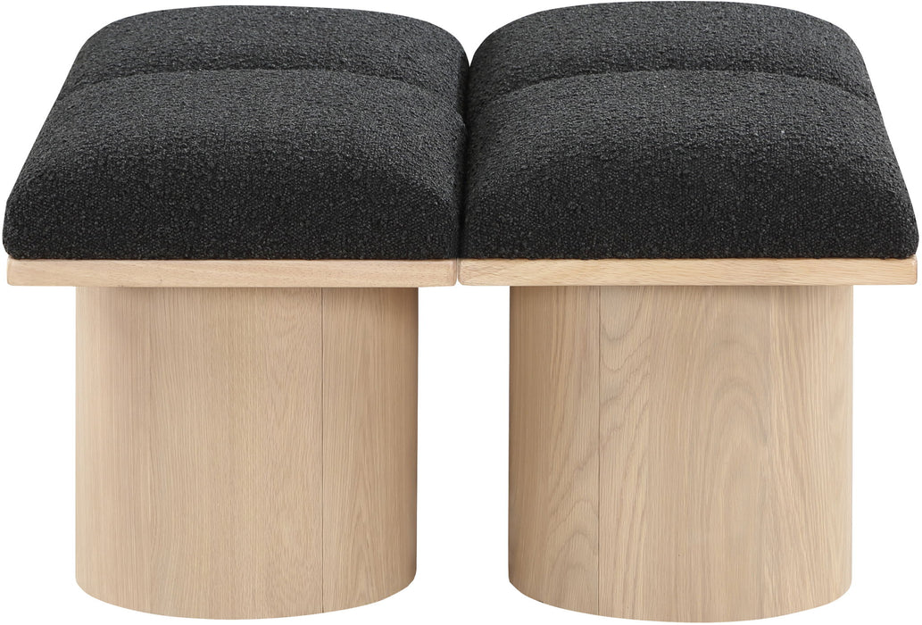 Pavilion - 4 Piece Modular Bench With Natural Base