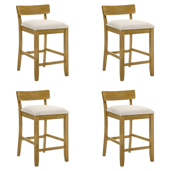 Merie - Modern Transitional Wood Counter Height Kitchen Bar Stool