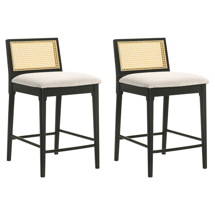 Tobias - Coastal Modern Wood Counter Height Kitchen Bar Stool