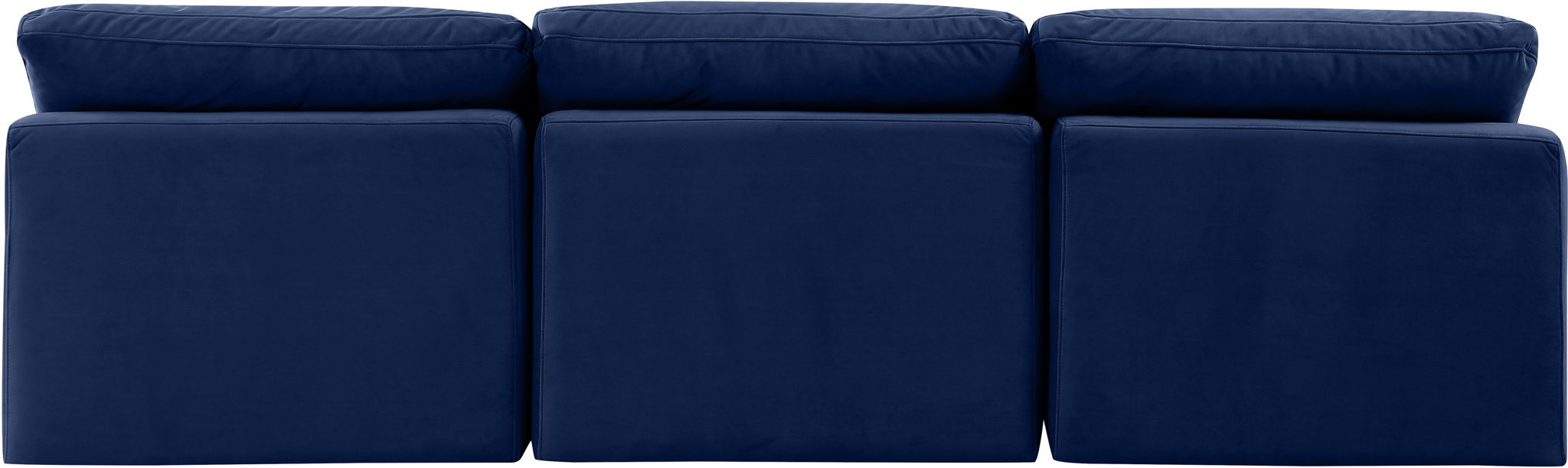 Indulge - Velvet 3 Seat Modular Armless Sofa