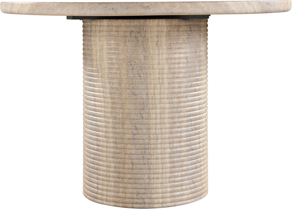 Rapallo - 43" Concrete Indoor/Outdoor Dining Table - Travertine