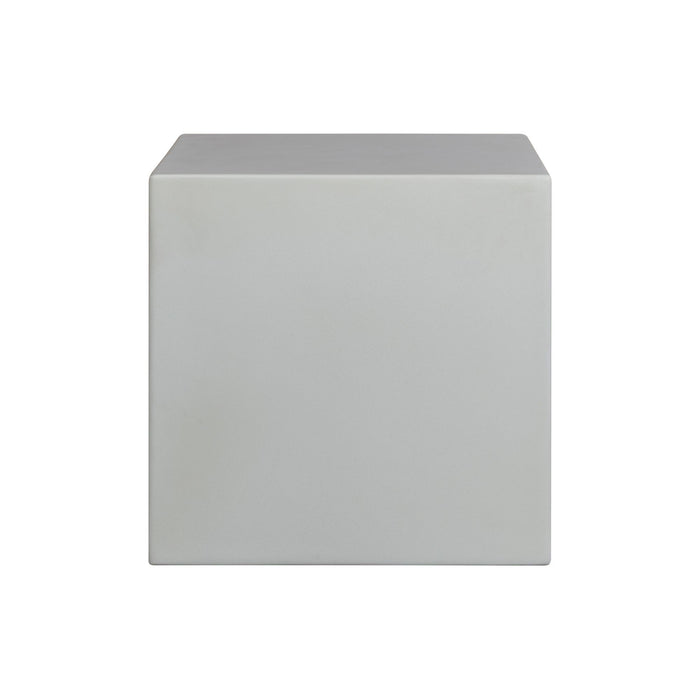 Minerra - Indoor Outdoor Side Table - White Concrete Finish