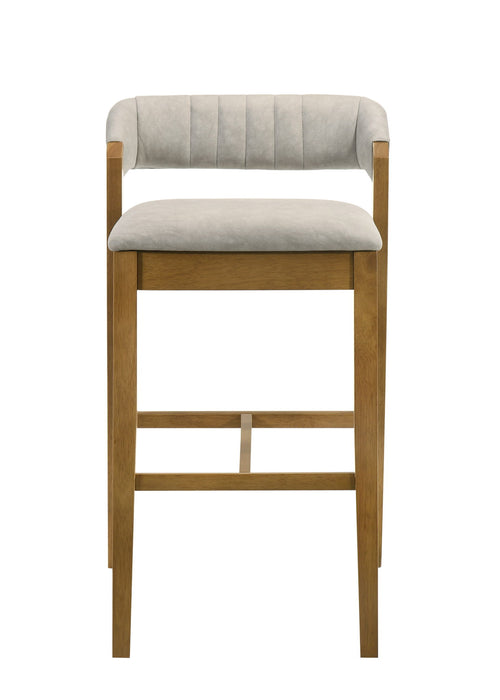 Landyn - 30" Amber Glow Bar Height Rubberwood Barstool