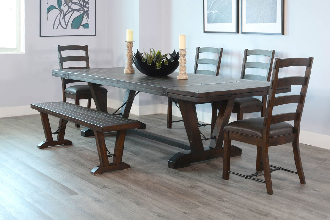 Folding Leaf Extension Dining Set