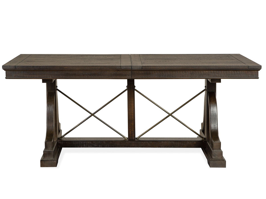Westley Falls - Extendable Trestle Dining Table Set