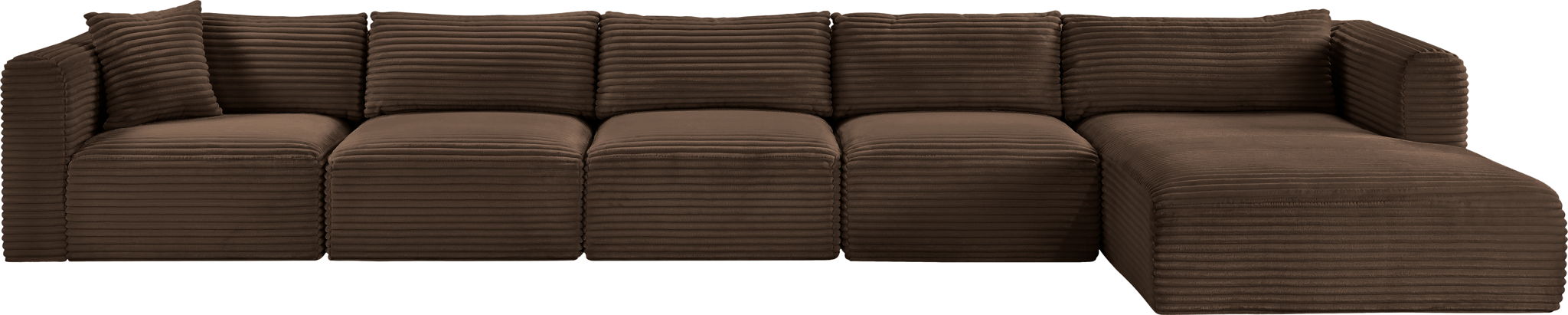 Shaggy - 5 Piece Modular Sectional With Chaise