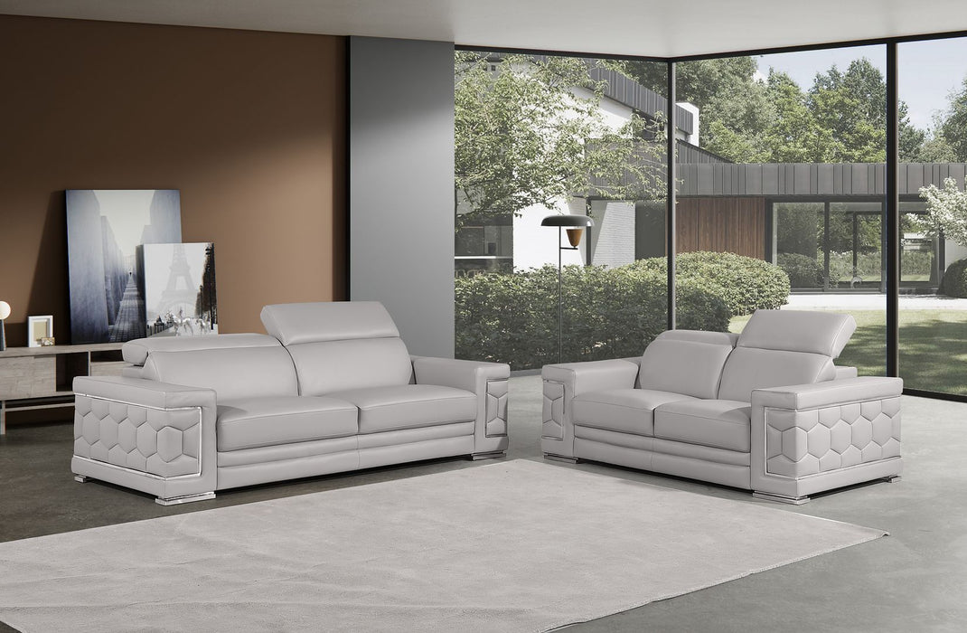 296 - Genuine Leather Living Room Set