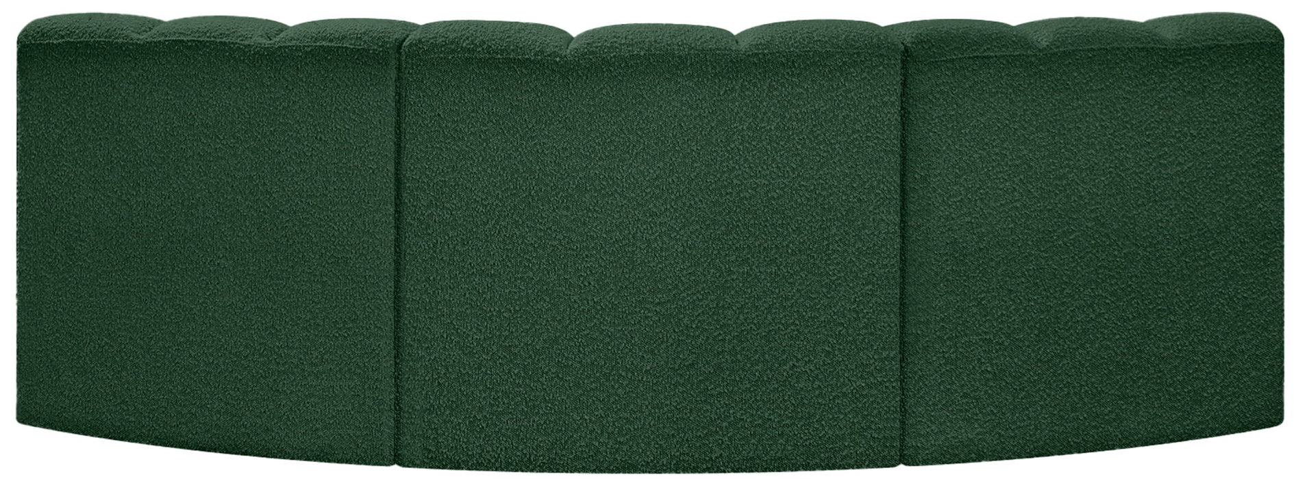 Arc - Boucle Fabric 3 Piece Modular Corner Sofa