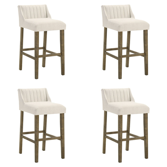 Fauna - Modern Transitional Wood Bar Height Kitchen Bar Stool