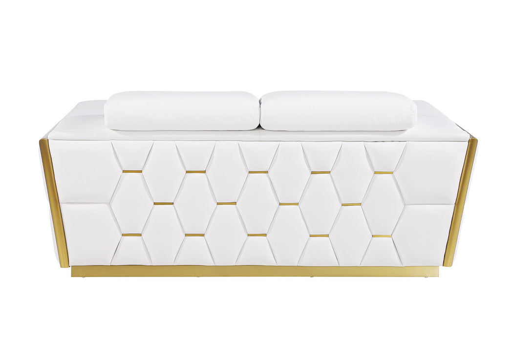 1111 - Leather Loveseat