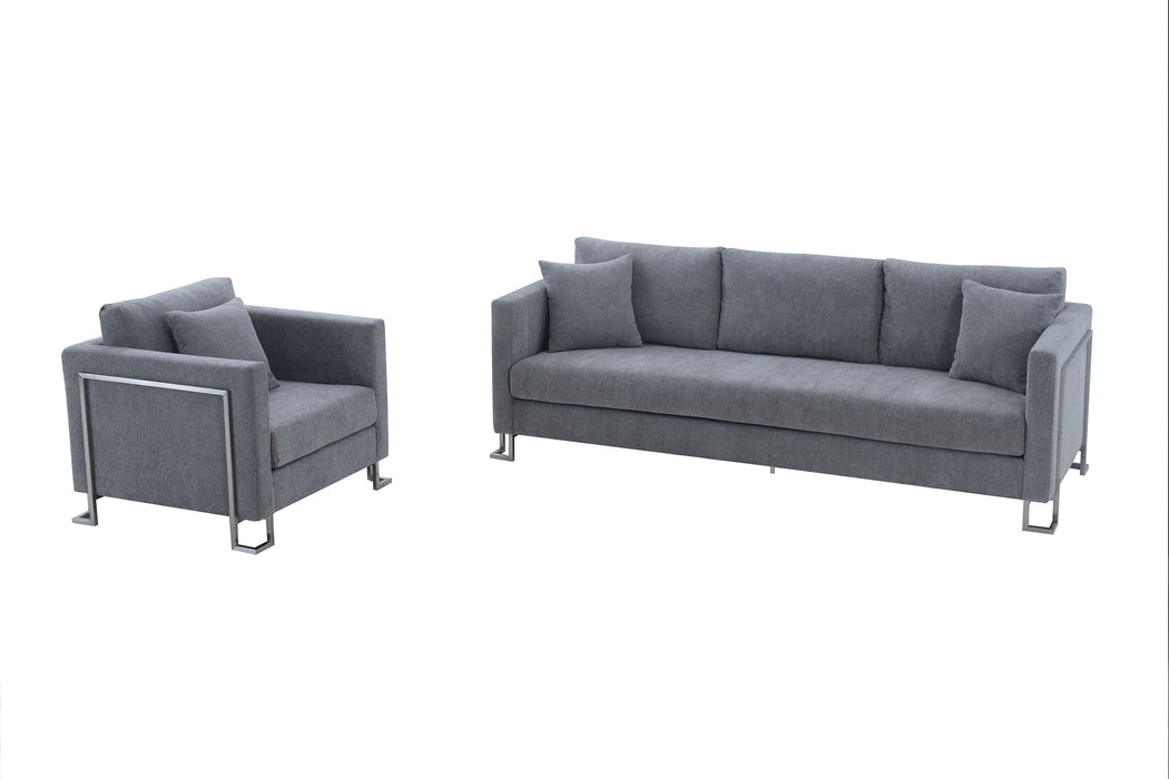 Heritage - Upholstered Sofa & Chair Set