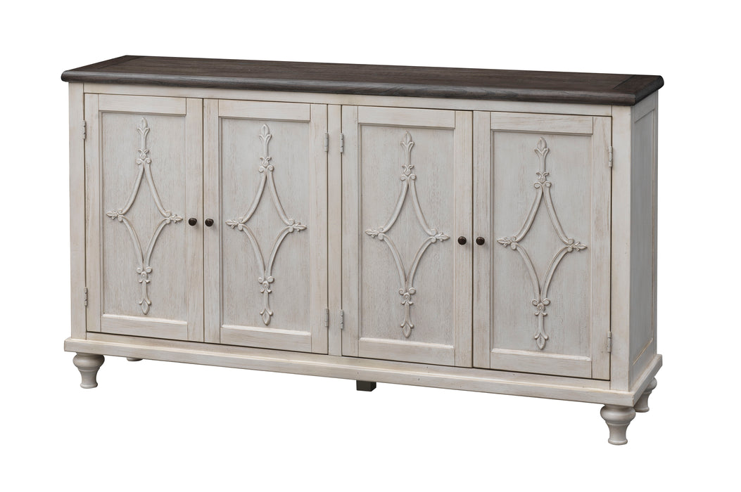 St. Claire - Four Door Credenza - Cream