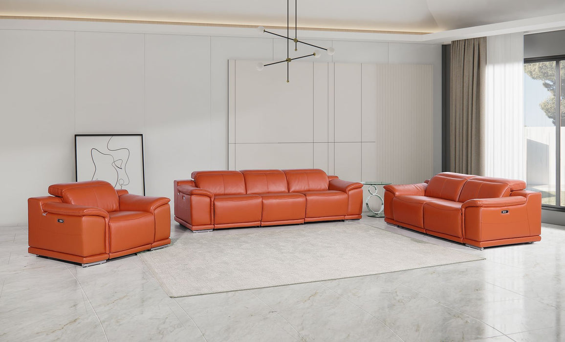 9762 - 6-Piece Modular Power Reclining Sofa, Loveseat And Chair Set With 5 Power Recliners In