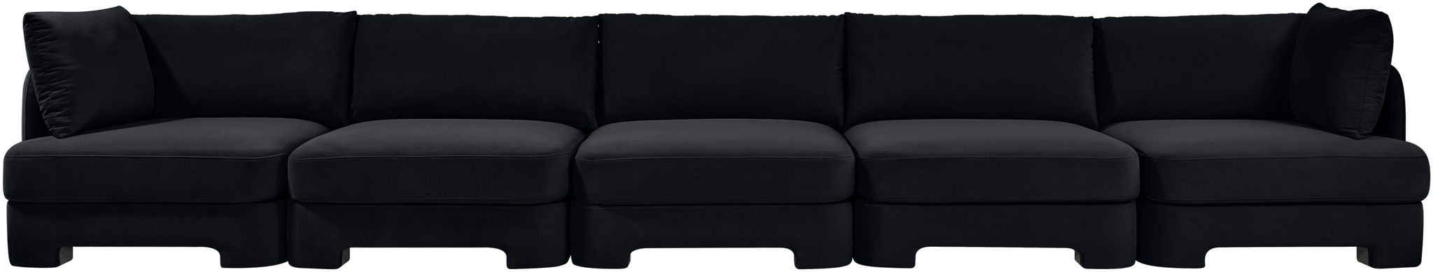 Hammond - Velvet Performance Fabric Upholstered 5 Piece Sofa
