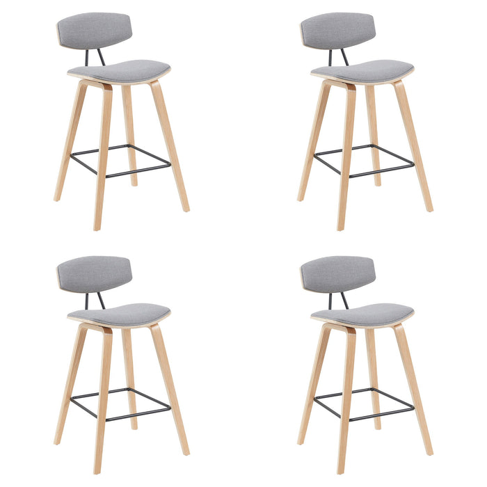 Fox - Swivel Counter Height Stool - Light Brown