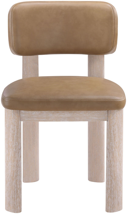 Paloma - Vegan Leather Upholstered Dining Chair (Set of 2) - Tan