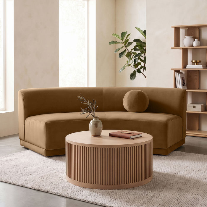 Avra - Velvet Performance Fabric Upholstered Armless Sofa