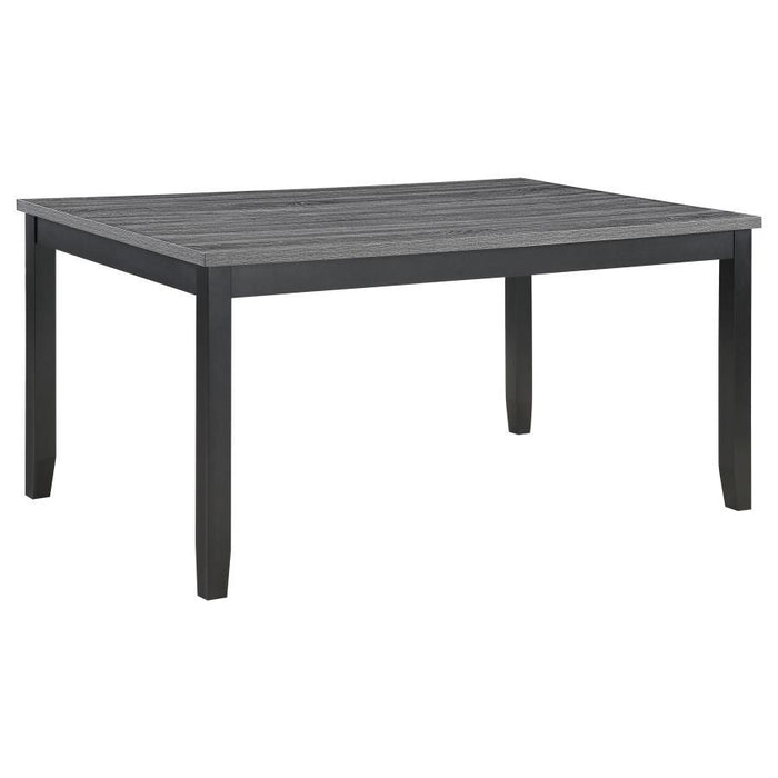 Barlow - 6 Piece Rectangular Dining Table Set - Gray And Black