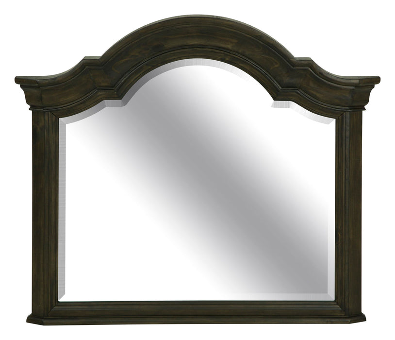 Bellamy - Shaped Mirror - Peppercorn