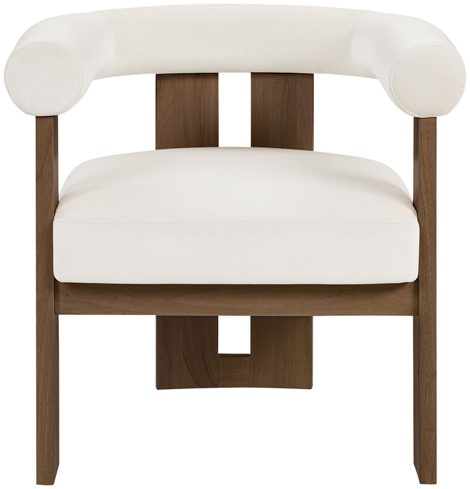 Arienzo - Performance Fabric Upholstered Accent Chair - Walnut Base