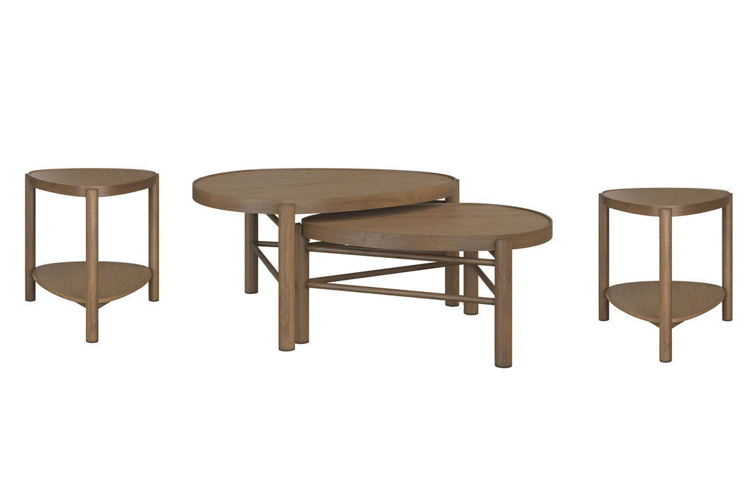 Hadleigh Brown - Nesting Cocktail Table Set