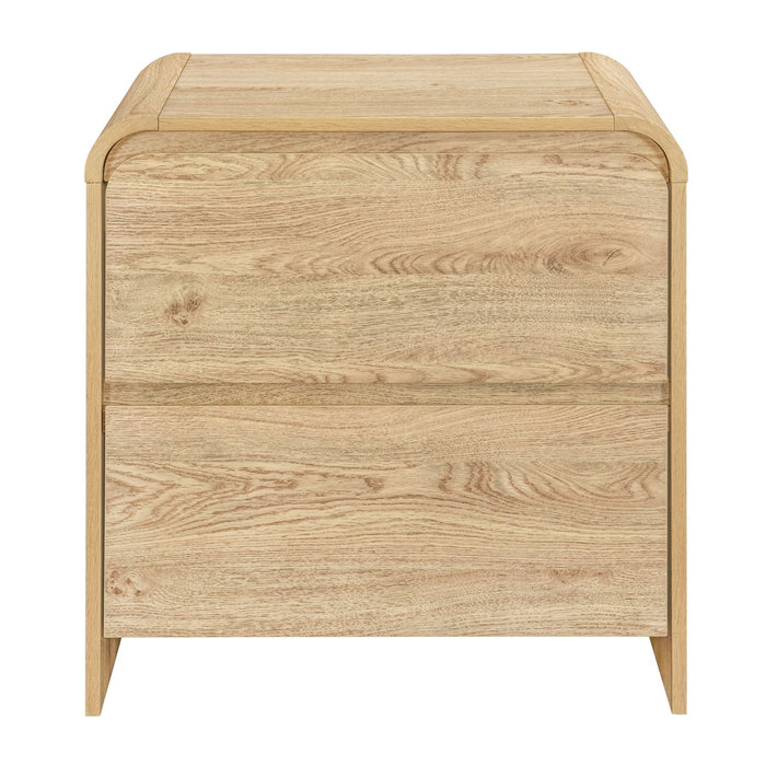 Mara - Two Drawer End Table / Bedside Table