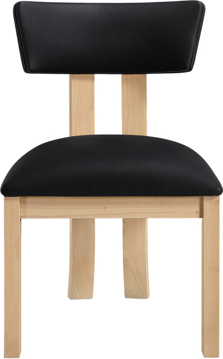 Lavrin - Vegan Leather Dining Side Chair (Set of 2) - Natural Base