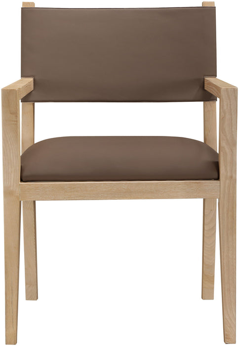 Avon - Vegan Leather Dining Arm Chair