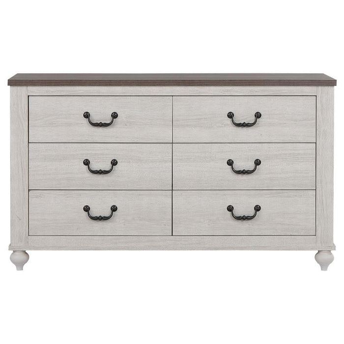 Stillwood - 6-Drawer Dresser - Vintage Linen