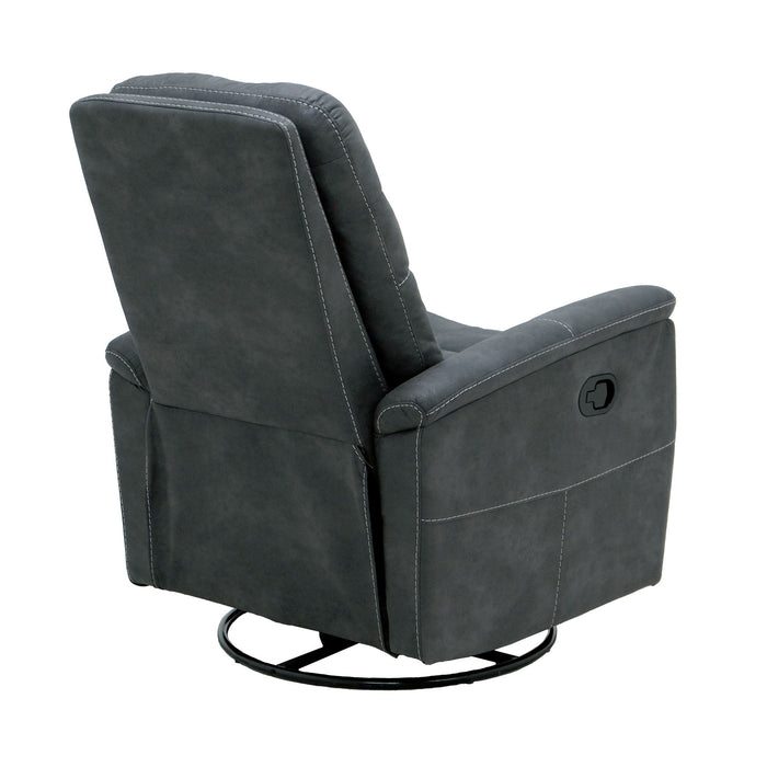 Danyon - Swivel Gliding Recliner - Charcoal Gray