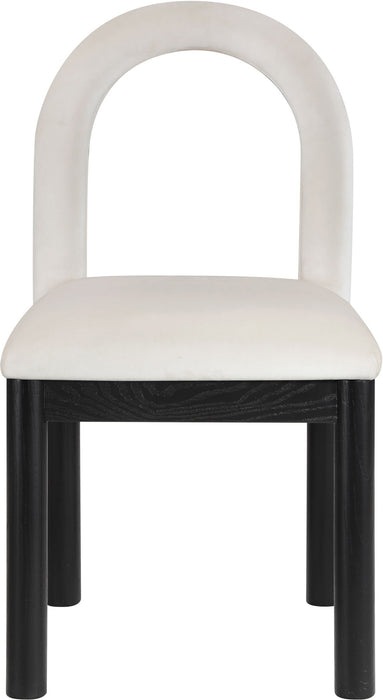 Conrad - Velvet Dining Chair With Black Legs