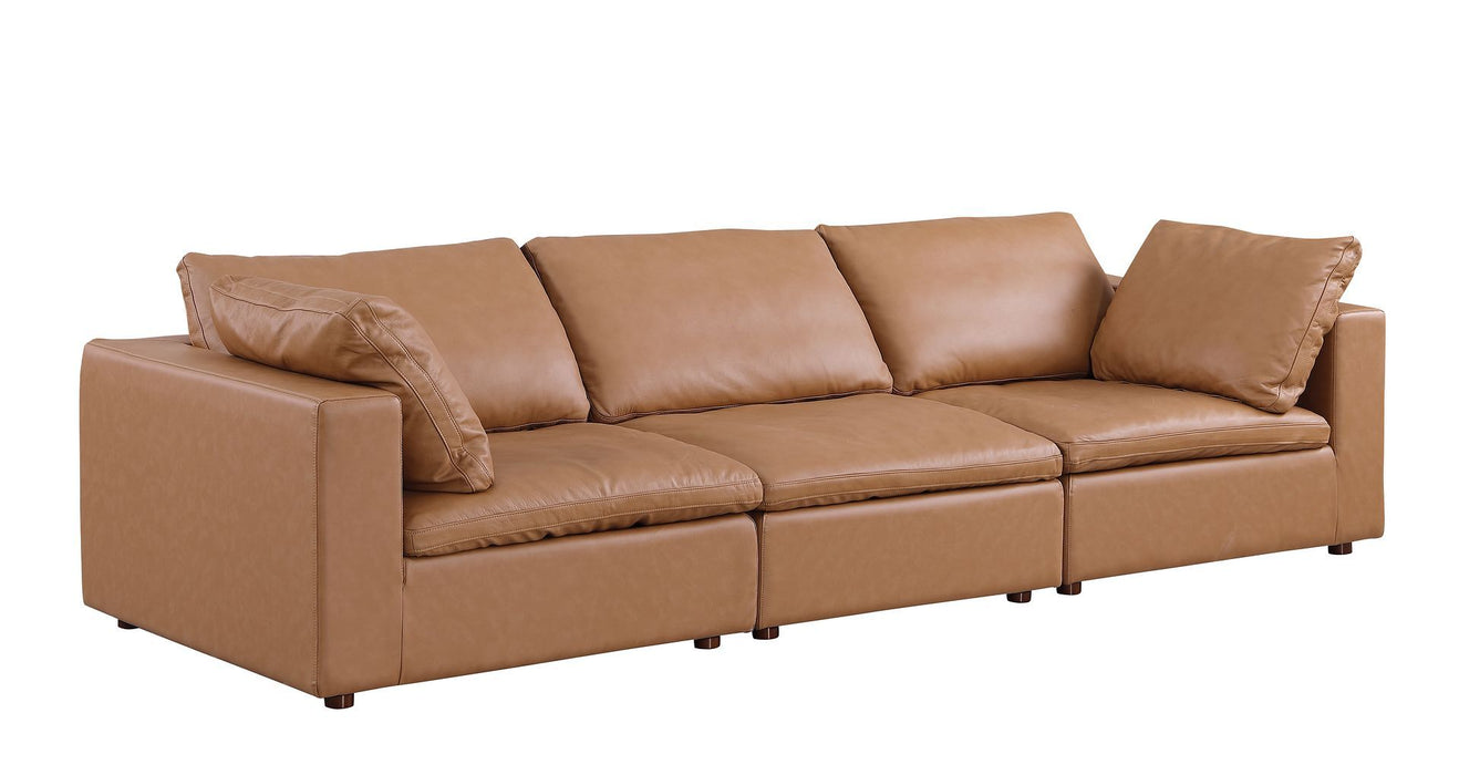 1100 - 3-Piece Sofa Set With Ottoman (Top-Grain Italian Leather)