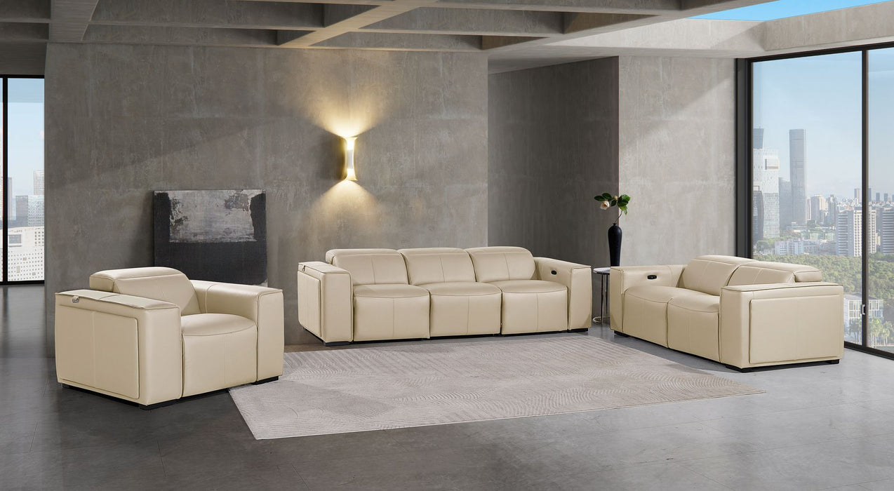 1224 - 6-Piece Modular Power Reclining Sofa, Loveseat & Chair Set In With 5 Power Recliners & Power Headrests