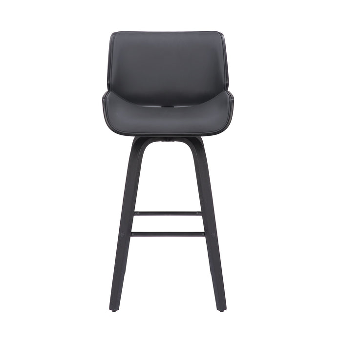 Tyler - 26" Counter Height Swivel Bar Stool With Black Frame