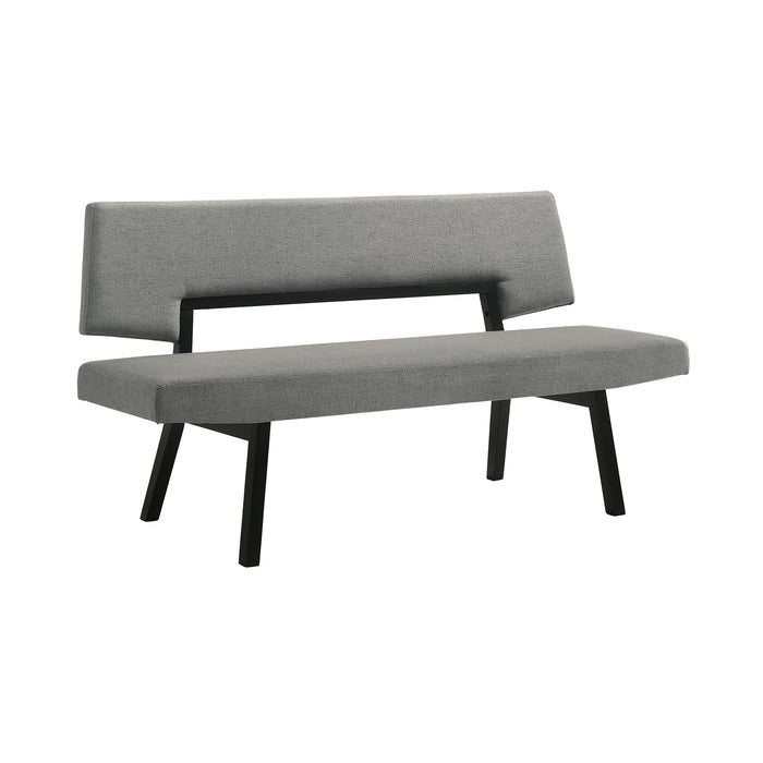 Channell - Dining Bench - Black / Charcoal