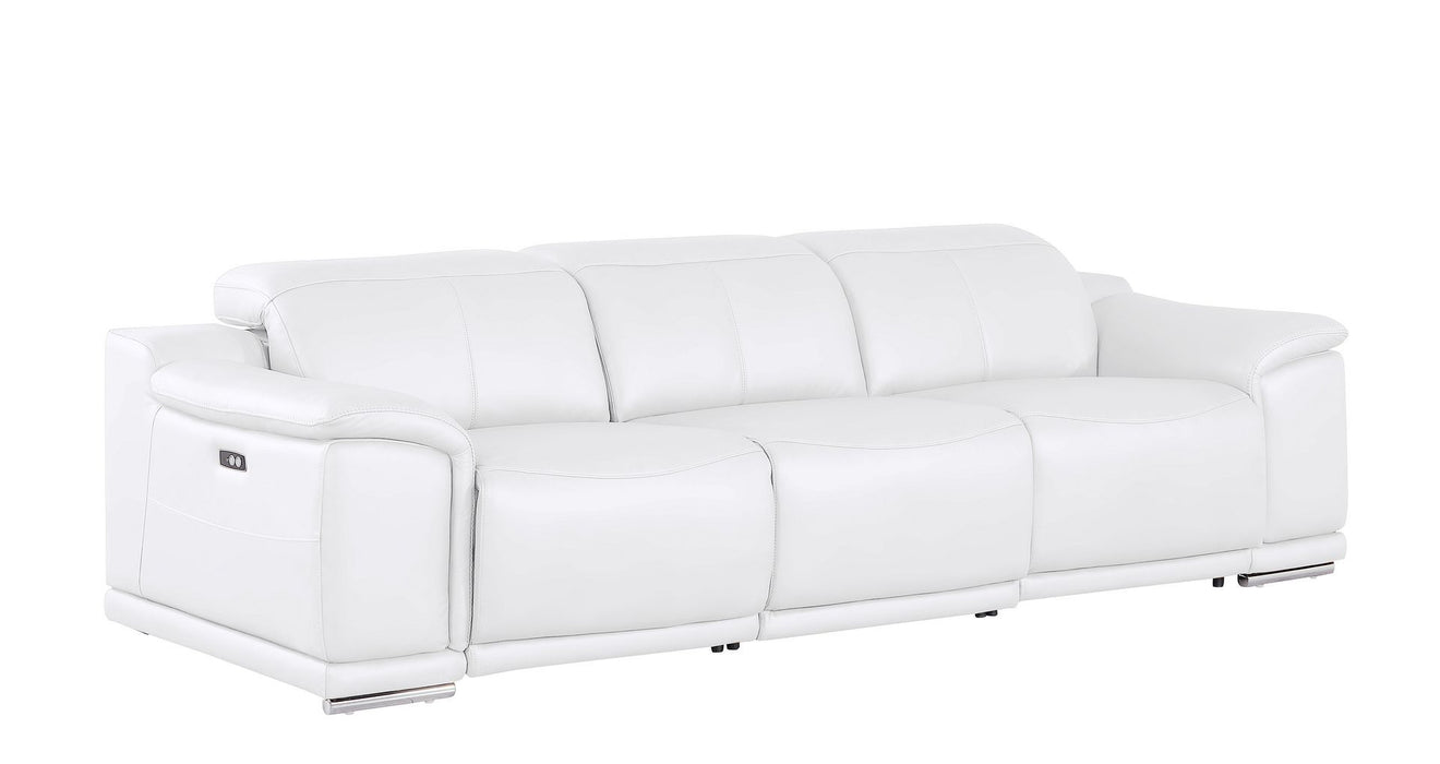 2679 - Genuine Leather Sofa With Dual Power Recliners