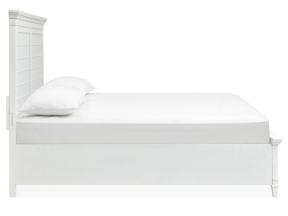 Charleston - California King Panel Bed - White Dove