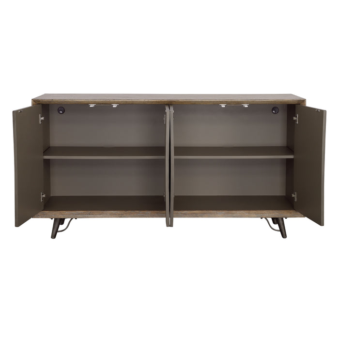 Mayweather - Four Door Credenza - Brown Multitones