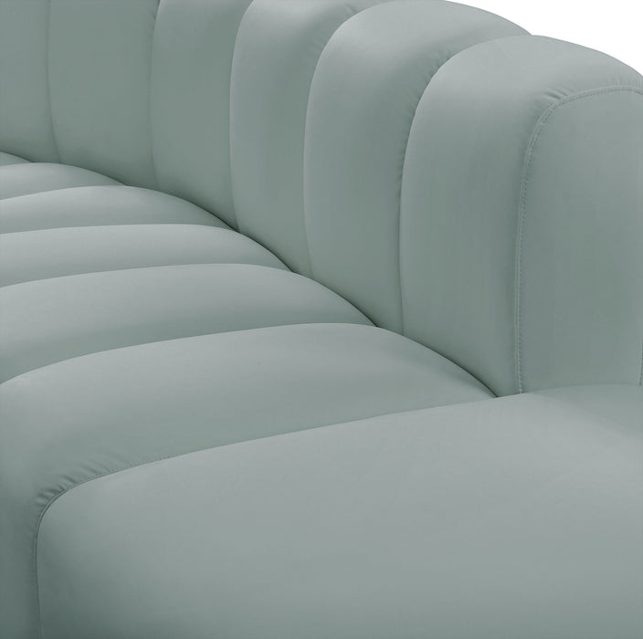 Arc - Faux Leather 6 Piece Modular Sofa