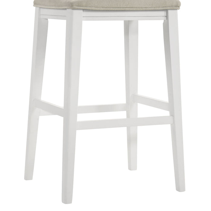 Jane - Contemporary Transitional Wood Bar Height Kitchen Bar Stool