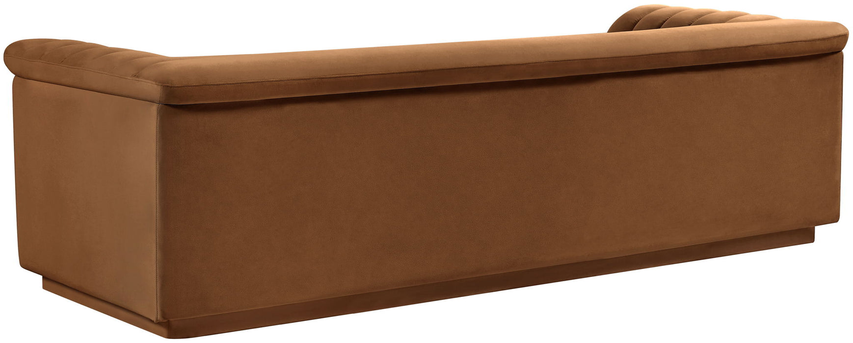 Cascade - Velvet Sofa - Saddle